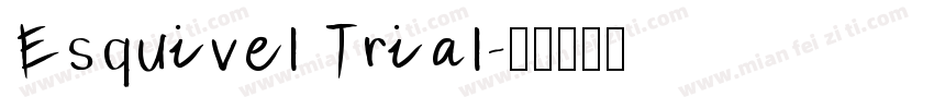 Esquivel Trial字体转换
